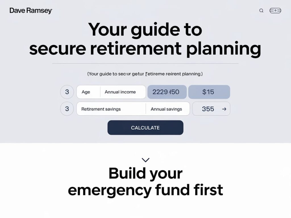 Dave Ramsey Investment Calculator: Your Guide to Secure Retirement Planning